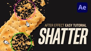 After Effects Shatter broken Easy Tutorial l 부셔지는 효과 [upl. by Oznarol]