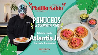 Atlantis Jr  Panuchos de cochinita pibil  Platillo Sabio [upl. by Poock]