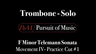 Sonata in F Minor Telemann  4th Mvmnt Practice Cut 1 [upl. by Marx]