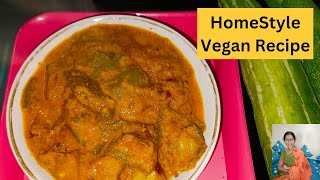 Snake Gourd Peanut Masala RecipeDelicious Padwal Masala BhajiHomestyle RecipesVegan Recipes [upl. by Aihsetal969]