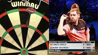 WDF World Cup 2023  Mens Singles Semi final  Carles Arola vs Berry Van Peer [upl. by Thomey611]