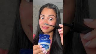 can vaseline curl lashes better than mascara 😱  beauty tips youtubeshort beauty beautytips [upl. by Aekahs17]