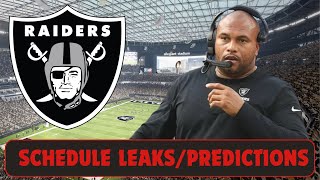 ENTIRE RAIDERS 2024 SCHEDULE LEAK PREDICTIONS [upl. by Fonzie]