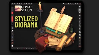 Stylized Diorama Nomad Sculpt full process explained [upl. by Teleya]