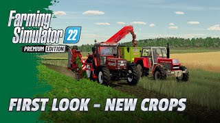 FS22 Premium Expansion  Planting and Harvesting the New Crops [upl. by Neurath]