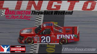 Shagoury Racing 20 Darlington Throwback Truck Race OFFICIAL [upl. by Adil]