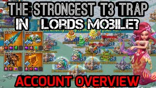 Lords Mobile  T3 TITAN Solo Trap  16 m Troops Account Overview [upl. by Lynd]