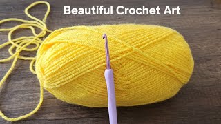 Wow Look how beautiful the crochet stitch is The most unusual 1 row crochet pattern stitch [upl. by Shiroma]