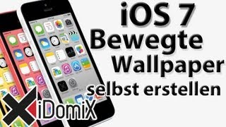 Bewegte Hintergrundbilder für iOS7 selbst erstellen  Parallax Effekt [upl. by Torie]