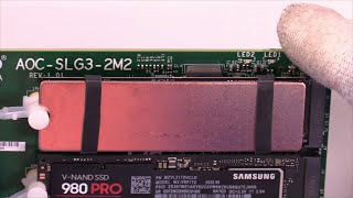 Installation and Test of M2 Copper Heatsink Cooler for M2 2280 SSD Laptop [upl. by Zerdna]