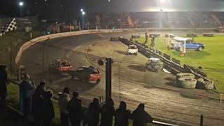 Cowdenbeath racewall junior bangers race 4 27th April 2024 [upl. by Michiko]