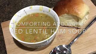 Red lentil soup made with leftover ham hock [upl. by Amandy]