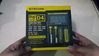 UNBOXING  NITECORE D4 DIGICHARGER BATTERY CHARGER [upl. by Giwdul]