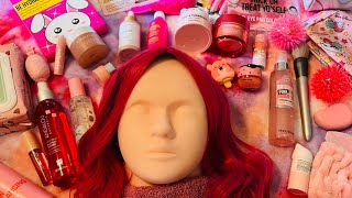 ASMRPINK Facial 🩷on MannequinRainbow Spa asmr whisper mannequin skincare asmrspa asmrsounds [upl. by Tome684]