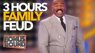 Steve Harvey Family Feud  3 Hours Of the Best Moments [upl. by Innob355]