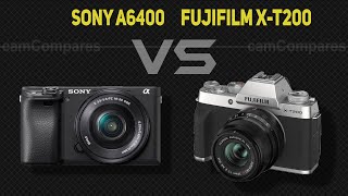 Sony A6400 vs Fujifilm XT200 Camera Battle [upl. by Berlyn293]