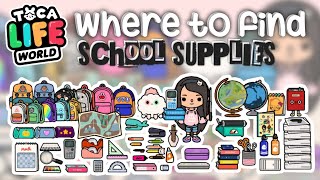 ALL SCHOOL SUPPLIES COLLECTION IN TOCA LIFE WORLD [upl. by Mavis]