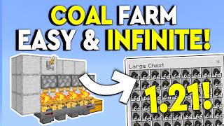 BEST INFINITE COAL FARM 121 Minecraft Bedrock  MCPEXboxPS4Nintendo SwitchWindows 10 [upl. by Sebastian]