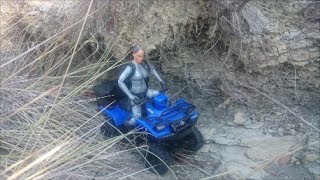 RC ADVENTURES RUN TRAIL QUAD 4WD ECX TEMPER SUZUKI 500 SCALE 124 [upl. by Libnah8]