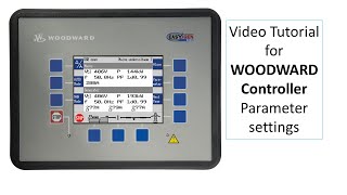 Woodward Controller Video Tutorial for Critical Parameter Settings for DG Set [upl. by Ellecrag]