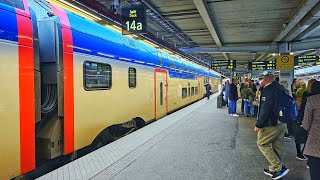 Transfer from Regional Train to Subway at Stockholm Central Station  Sweden 4K [upl. by Nessy]