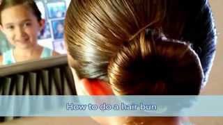 How to do a hair bun ballerina bun and a braided bun [upl. by Small]