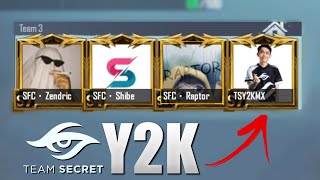 So Y2K from Team Secret joined my team for a scrim  PUBG Mobile [upl. by Orelie]