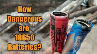 How dangerous are 18650 batteries [upl. by Ataynek]