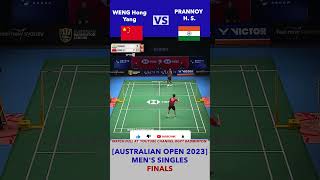 PRANNOY H S vs WENG Hong Yang  Australian Badminton Open 2023  FINALS wenghongyang prannoyhs [upl. by Assir]