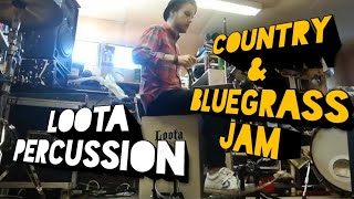 Country amp Bluegrass Jam w Loota Percussion  Tommi Kolsi [upl. by Joette]