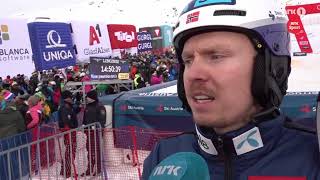 Henrik Kristoffersen Gurgl Slalom Interview [upl. by Ilahsiav682]