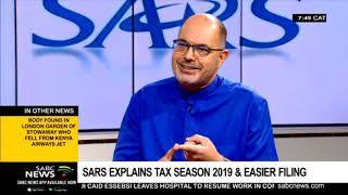 SARS explains Tax Season 2019 amp easier filing [upl. by Haelhsa]