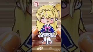 Drawing Ruby Hoshino In Toca Boca DIY  shortspaperdiytocalifeworld  gunjansartwork [upl. by Nosnar]