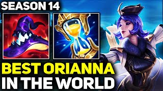 RANK 1 BEST ORIANNA IN SEASON 14  AMAZING GAMEPLAY  League of Legends [upl. by Terr84]