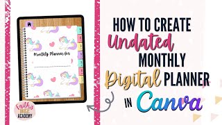 Digital Planner Masterclass Create A Digital Planner with hyperlinks in Canva FREE TEMPLATE [upl. by Mackintosh]