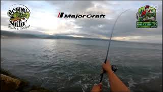 Shorecast fishingMajor Craft Crostage Mebaru 862MEP2 [upl. by Timothee]