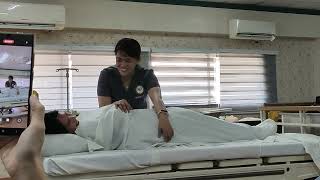 CHANGE LINEN IN BED WITH OCCUPIED PATIENT  DEMO ONLY NC II CAREGIVING demonstration [upl. by Barraza90]