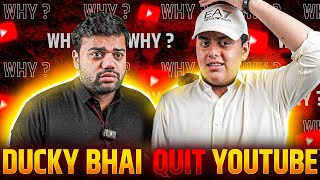 Ducky Bhai Quit YouTube 😱😱  TZ Qna [upl. by Arlyn234]