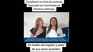 Cumplieron su sueño de Sustentar Tesis para ser Licenciadas en Química y Biología [upl. by Bergwall]