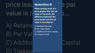 Accounting Quiz Question  Stockholders Equity [upl. by Tereve]