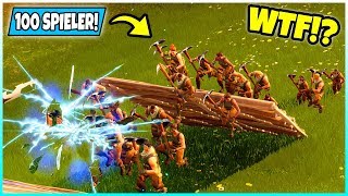 WTF fast 100 Spieler durch RISS Was passiert  Fortnite Battle Royale [upl. by Charla]