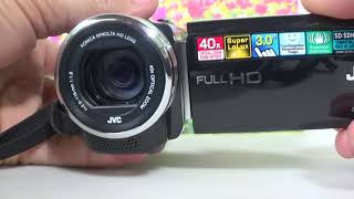 Filmadora JVC GZE200 FULL Hd zoom ótico 40x [upl. by Mollee]