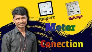 Ampere meter and Voltmeter kaise lagaye jate hai trending electricalwork electrical motivation [upl. by Lacey]