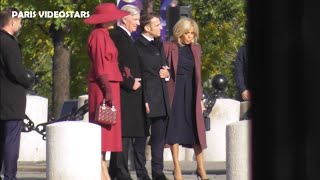 Visite du Roi Philippe de Belgique amp de la Reine Mathilde à Paris Arc de Triomphe le 14 octobre 2024 [upl. by Clemente]