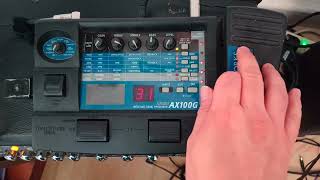 Korg ToneWorks AX100G Guitar Effects Processor Presets review [upl. by Nabal]