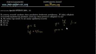 fpo122  Soczewki OPERON 2008  A1  zadanie z fizyki  filomaorg [upl. by Aramal460]