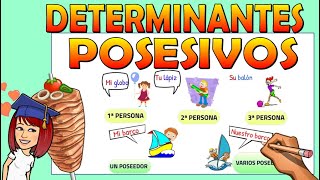 📚DETERMINANTES POSESIVOS📌 Video educativo [upl. by Pretrice]