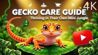 Gecko Care Guide Thriving in Their Own Mini Jungle [upl. by Anaila]