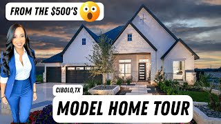 CHESMAR MODEL HOME TOUR  New Construction Home Tour  CIBOLO Texas Homes  Texas Luxury Home Tour [upl. by Iret]