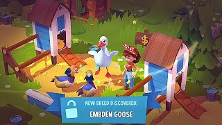 Farmville 3 EMBDEN GOOSE new breed discovered [upl. by Enineg]